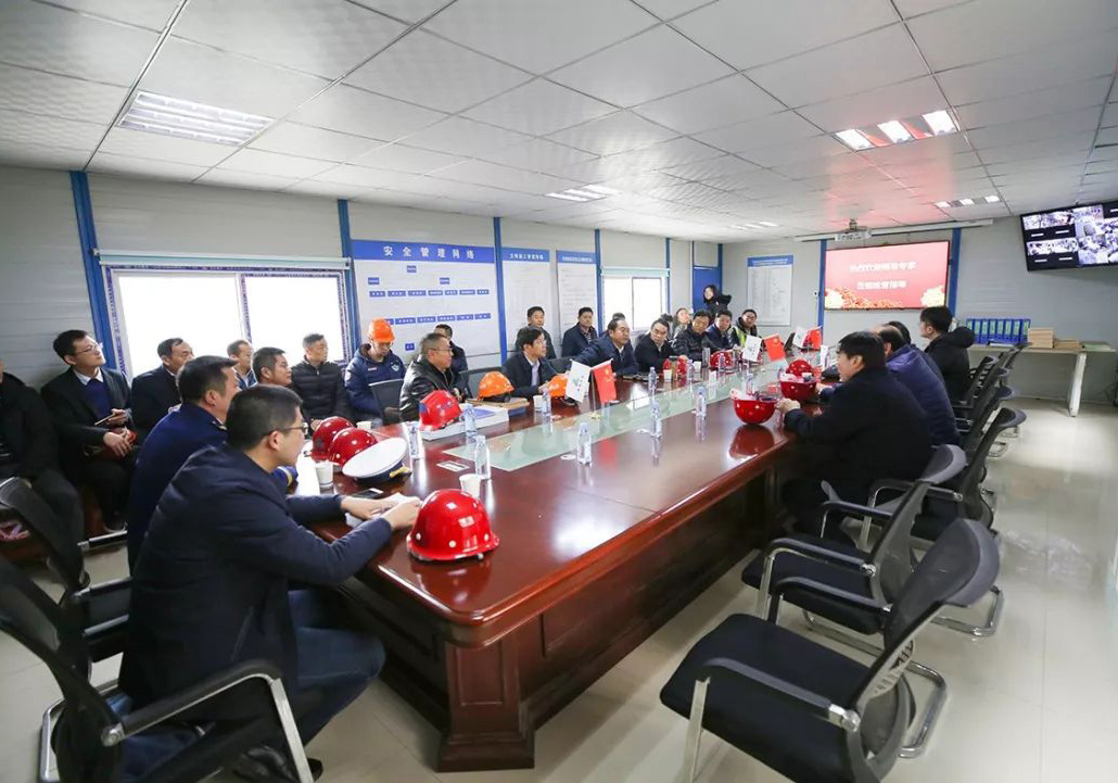 公司海安農商行總部大樓項目接受國務院督導組督查